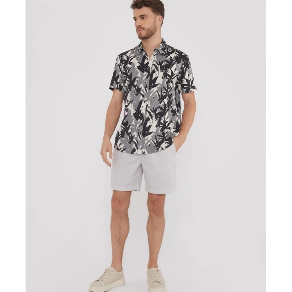 Shirts*Threadbare Ss Jngl Shrt in Black