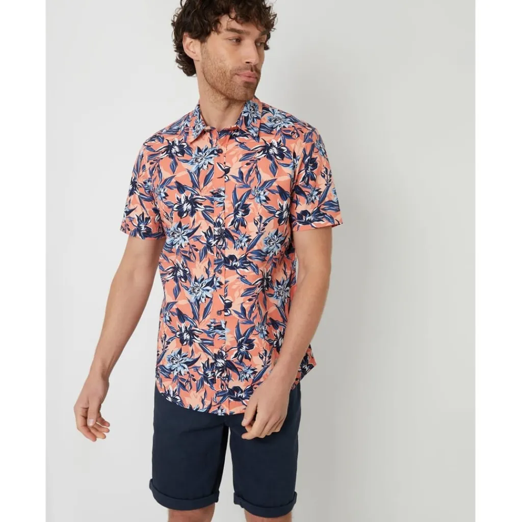 Shirts*Threadbare Ss Lthm Shrt in Pink