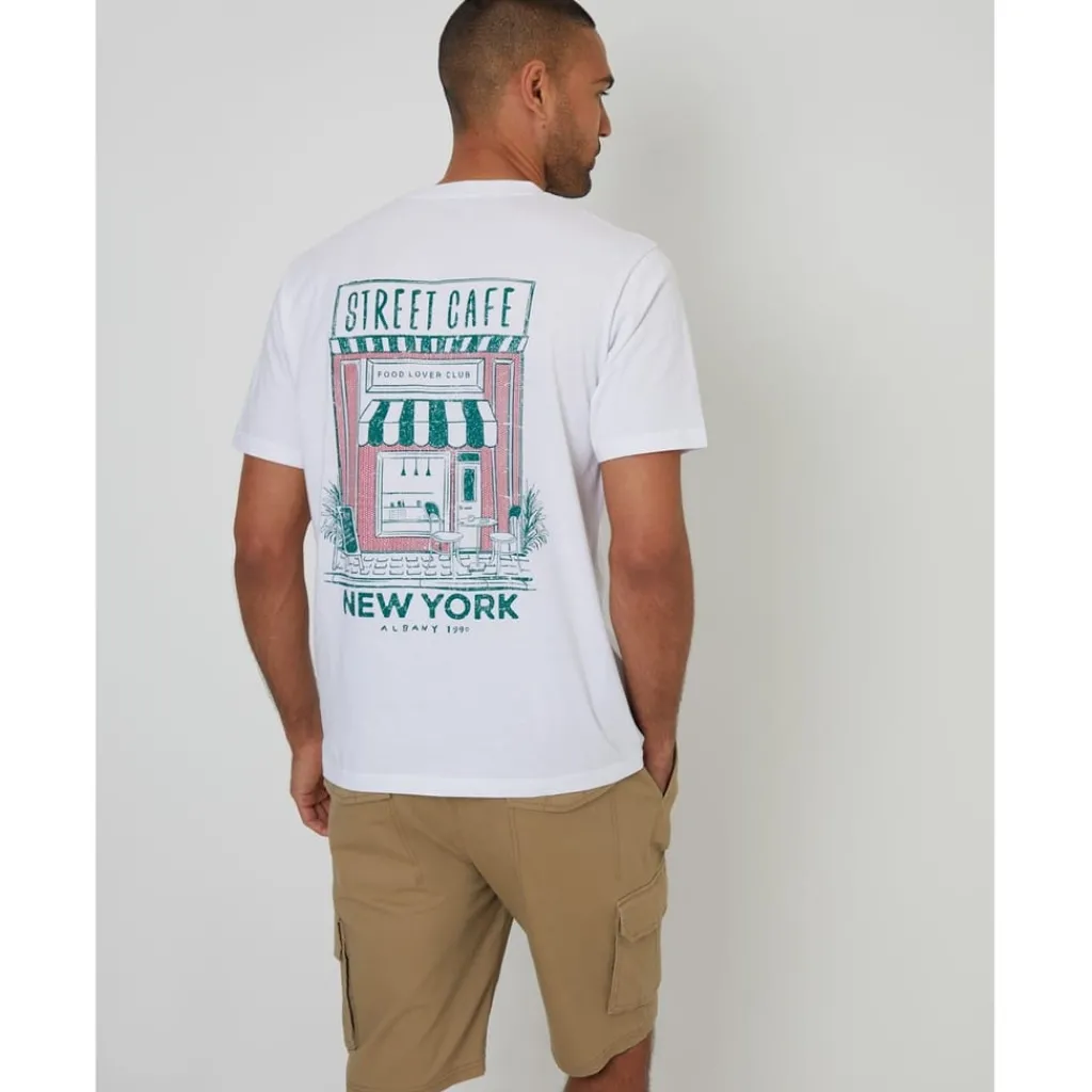 T-Shirts And Vests*Threadbare Tee Albany in White