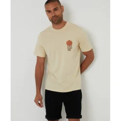 T-Shirts And Vests*Threadbare Tee Cacti in Beige