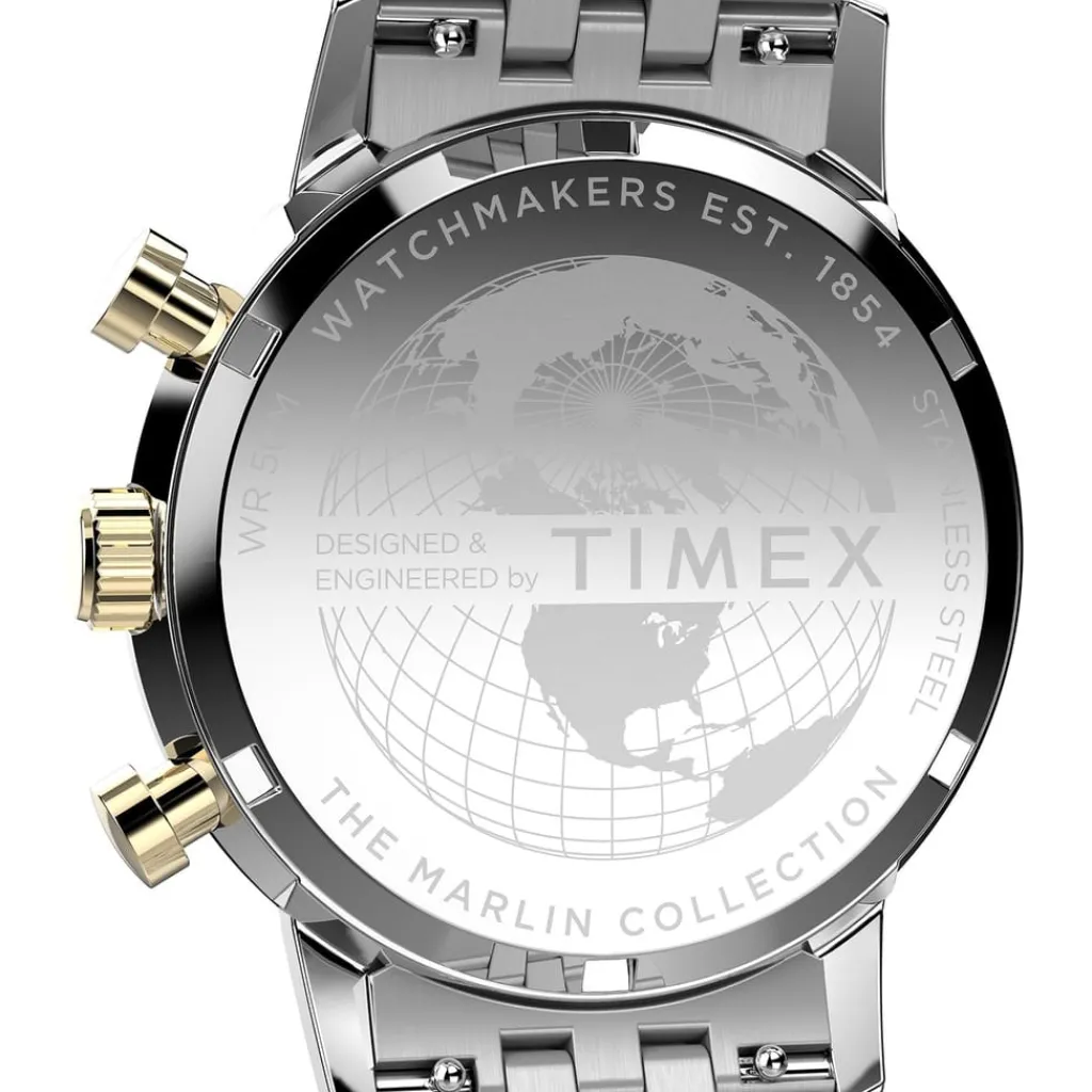 Jewellery-Watches*Timex Marlin Quartz Chrono in Silver