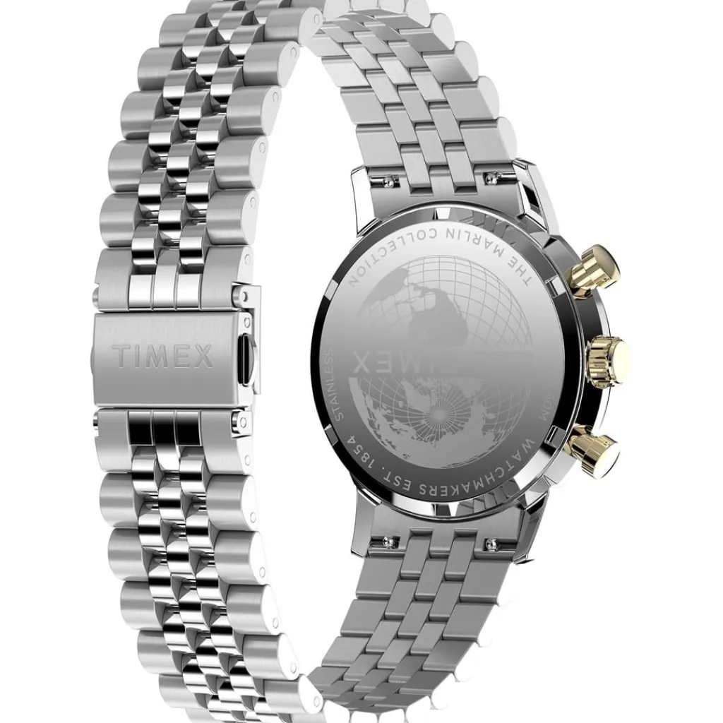 Jewellery-Watches*Timex Marlin Quartz Chrono in Silver