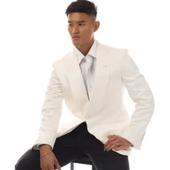 Formalwear*Tom Ford Evening Suit Jacket in White