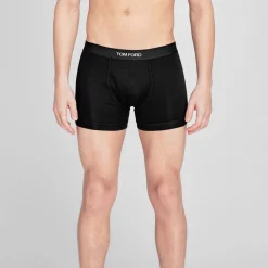 Underwear And Socks*Tom Ford Logo Boxer Briefs in Black