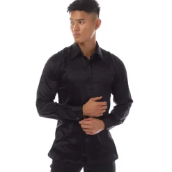 Formalwear*Tom Ford Long Sleeve Dress Shirt in Black
