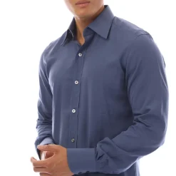 Formalwear*Tom Ford Long Sleeve Dress Shirt in Dark Blue