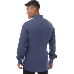 Formalwear*Tom Ford Long Sleeve Dress Shirt in Dark Blue