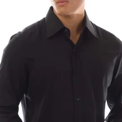 Formalwear*Tom Ford Long Sleeve Dress Shirt in Black