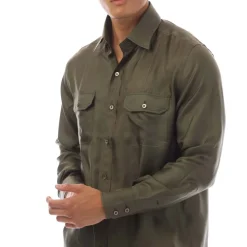 Formalwear*Tom Ford Long Sleeve Dress Shirt in Khaki