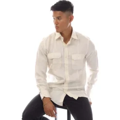 Formalwear*Tom Ford Long Sleeve Dress Shirt in Cream