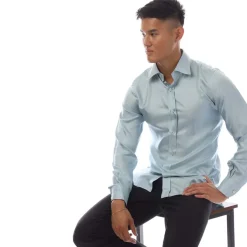 Formalwear*Tom Ford Long Sleeve Dress Shirt in Blue
