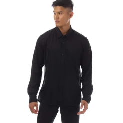 Shirts*Tom Ford Silk Cotton Blend Button Down Shirt in Black
