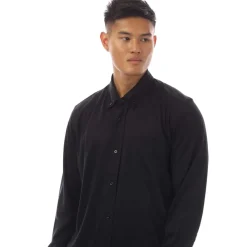 Shirts*Tom Ford Silk Cotton Blend Button Down Shirt in Black