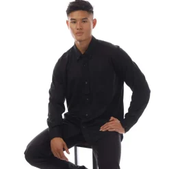 Shirts*Tom Ford Silk Cotton Blend Button Down Shirt in Black