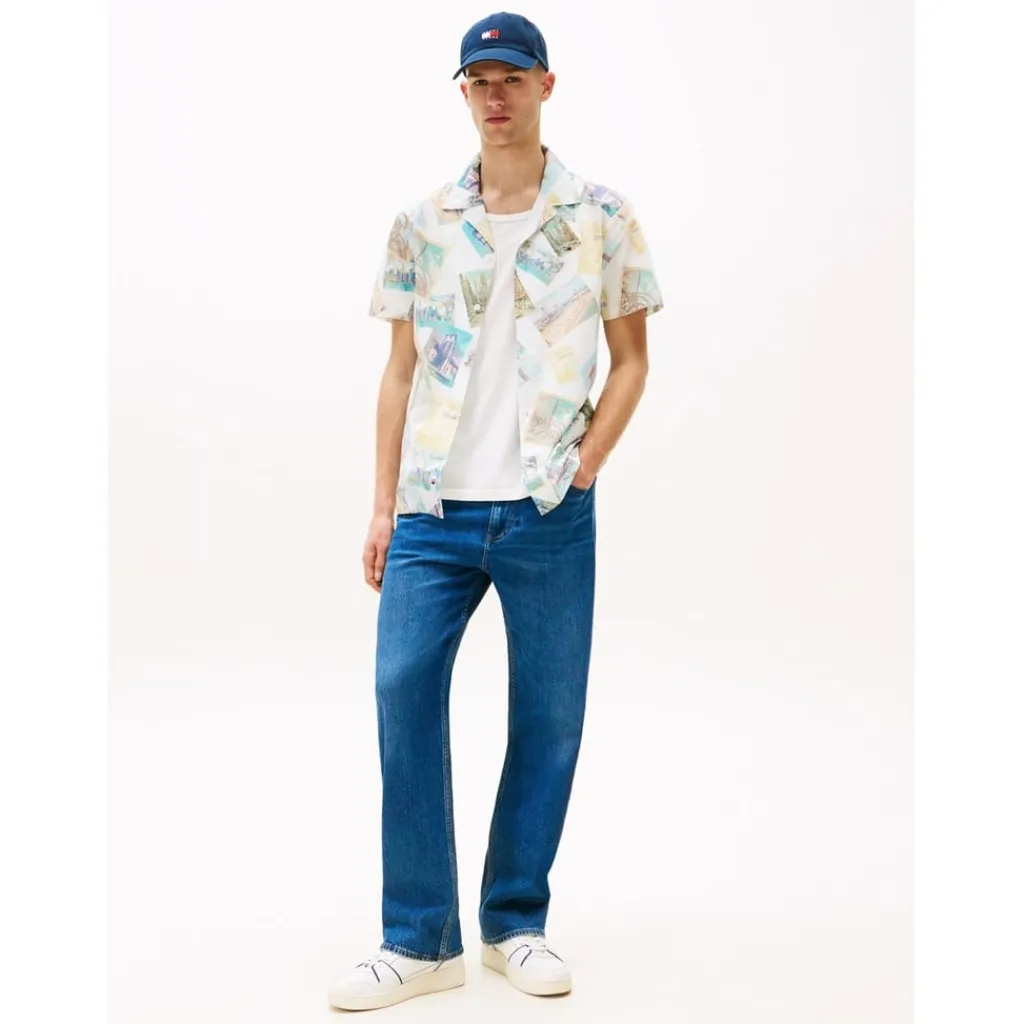Shirts*Tommy Jeans Aop Camp Shirt in Multi