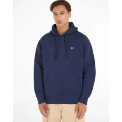 Hoodies*Tommy Jeans Badge Hoodie in Blue