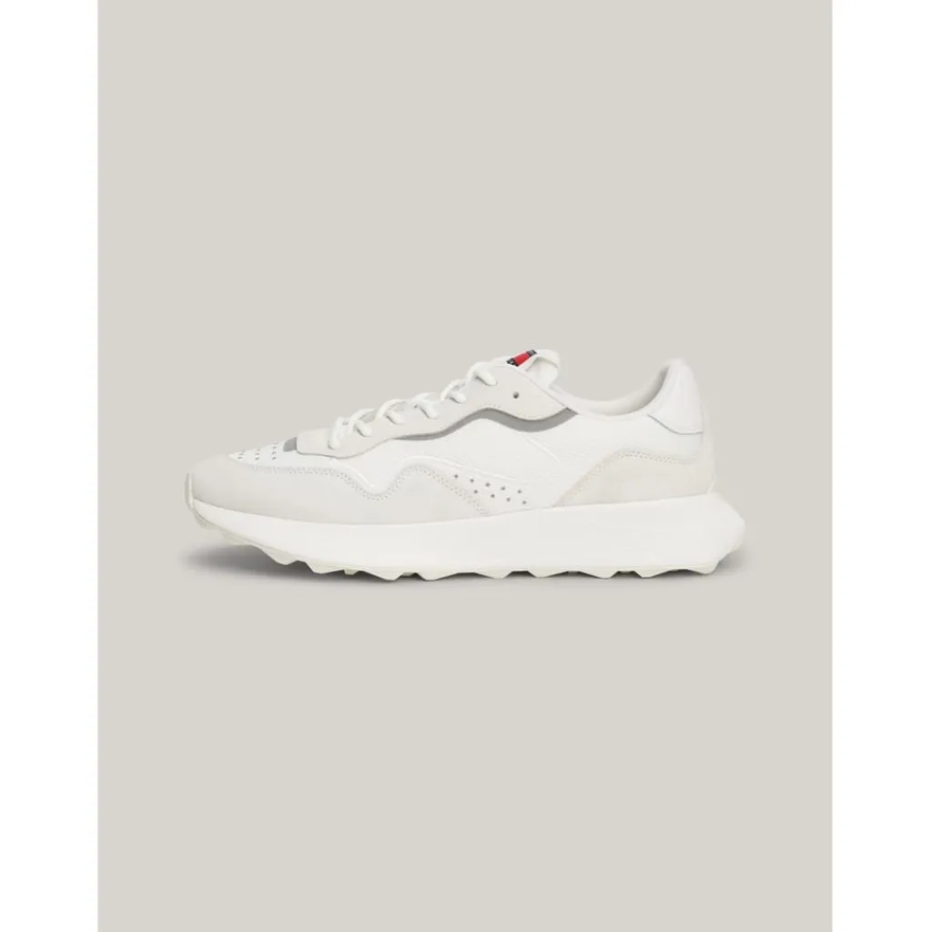 Trainers*Tommy Jeans Mix Runner Low Top Sneakers in White