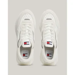 Trainers*Tommy Jeans Mix Runner Low Top Sneakers in White