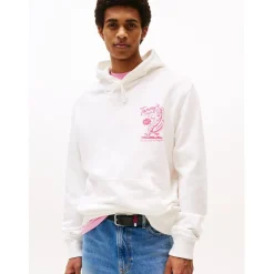Hoodies*Tommy Jeans Novelty Hoodie in White