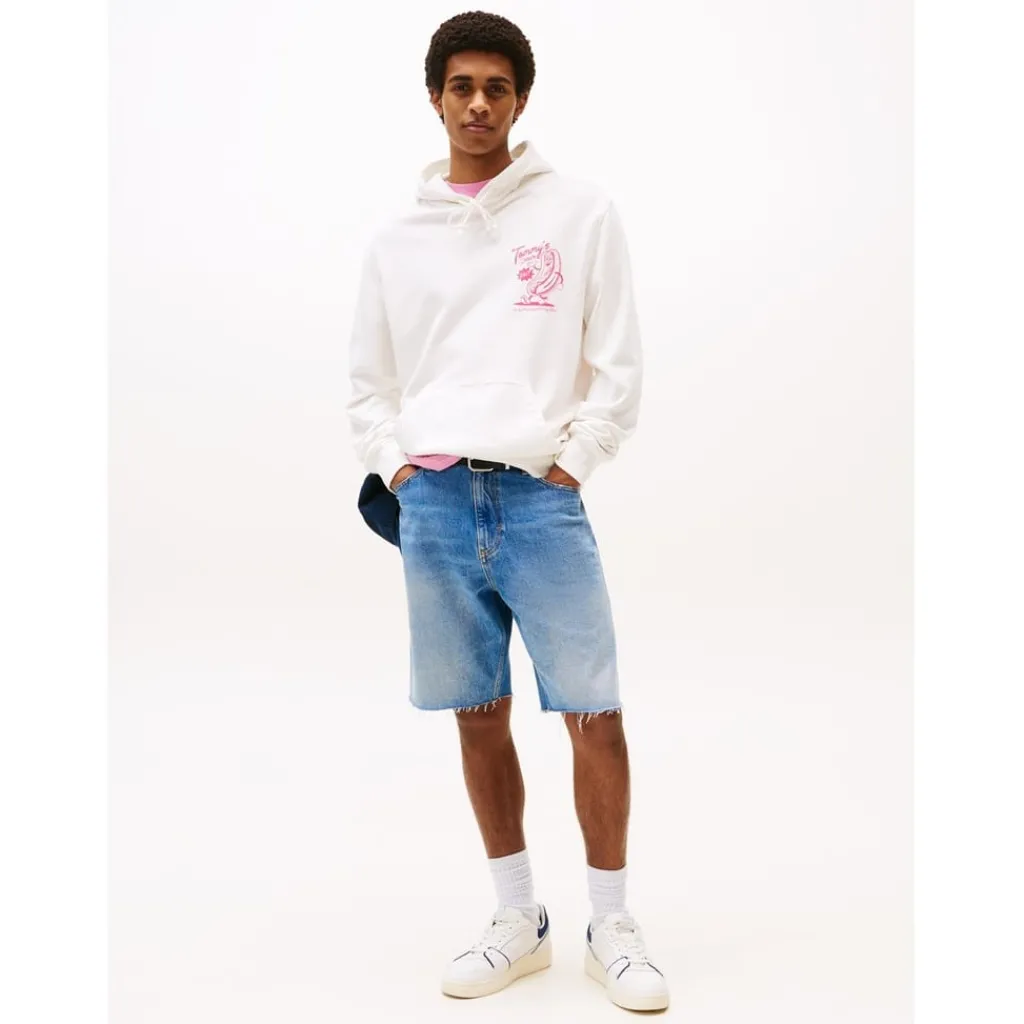 Hoodies*Tommy Jeans Novelty Hoodie in White