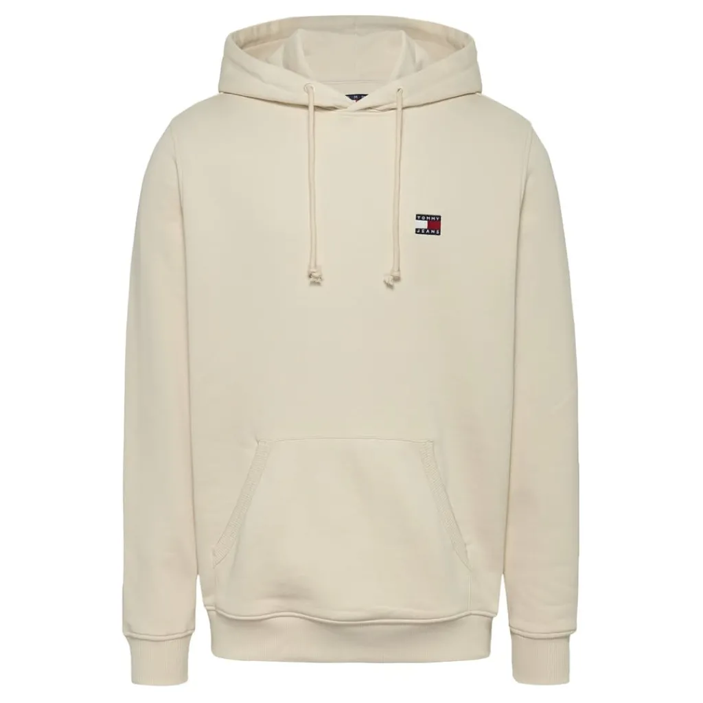 Hoodies*Tommy Jeans Reg Badge Hoodie Ext in Beige