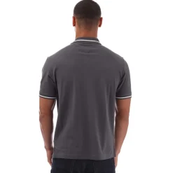 Polo Shirts*Tommy Jeans Regular Fit Tipped Polo Shirt in Grey