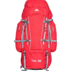 Bags*Trespass Trek 66l Rsck in Red