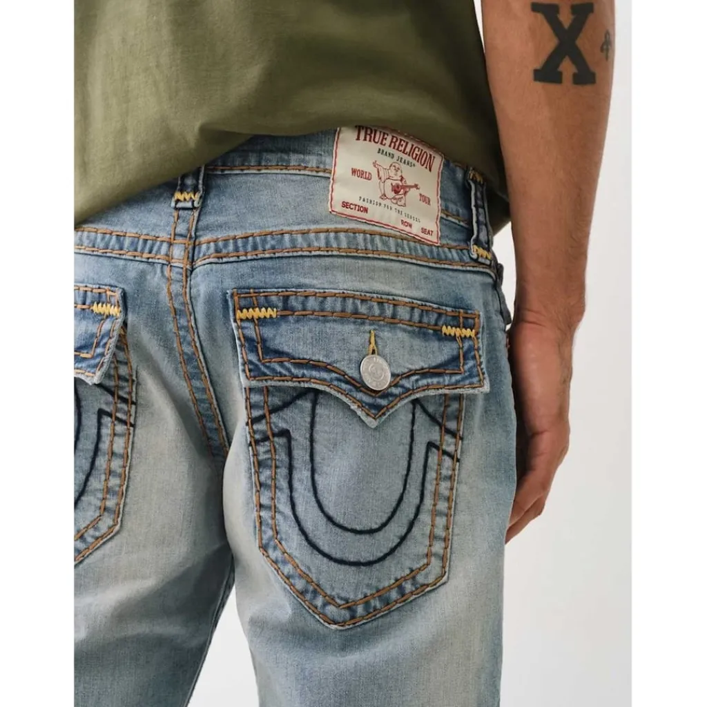 Jeans*True Religion Billy Super T Relaxed Jeans in Blue