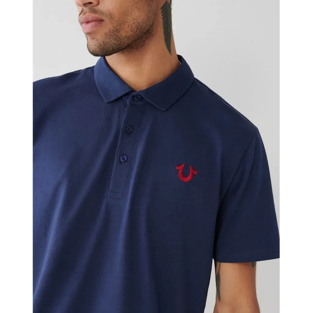 Polo Shirts*True Religion Core Regular Fit Polo Shirt in Blue
