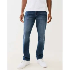 Jeans*True Religion Ricky Five Pocket Straight Jeans in Blue