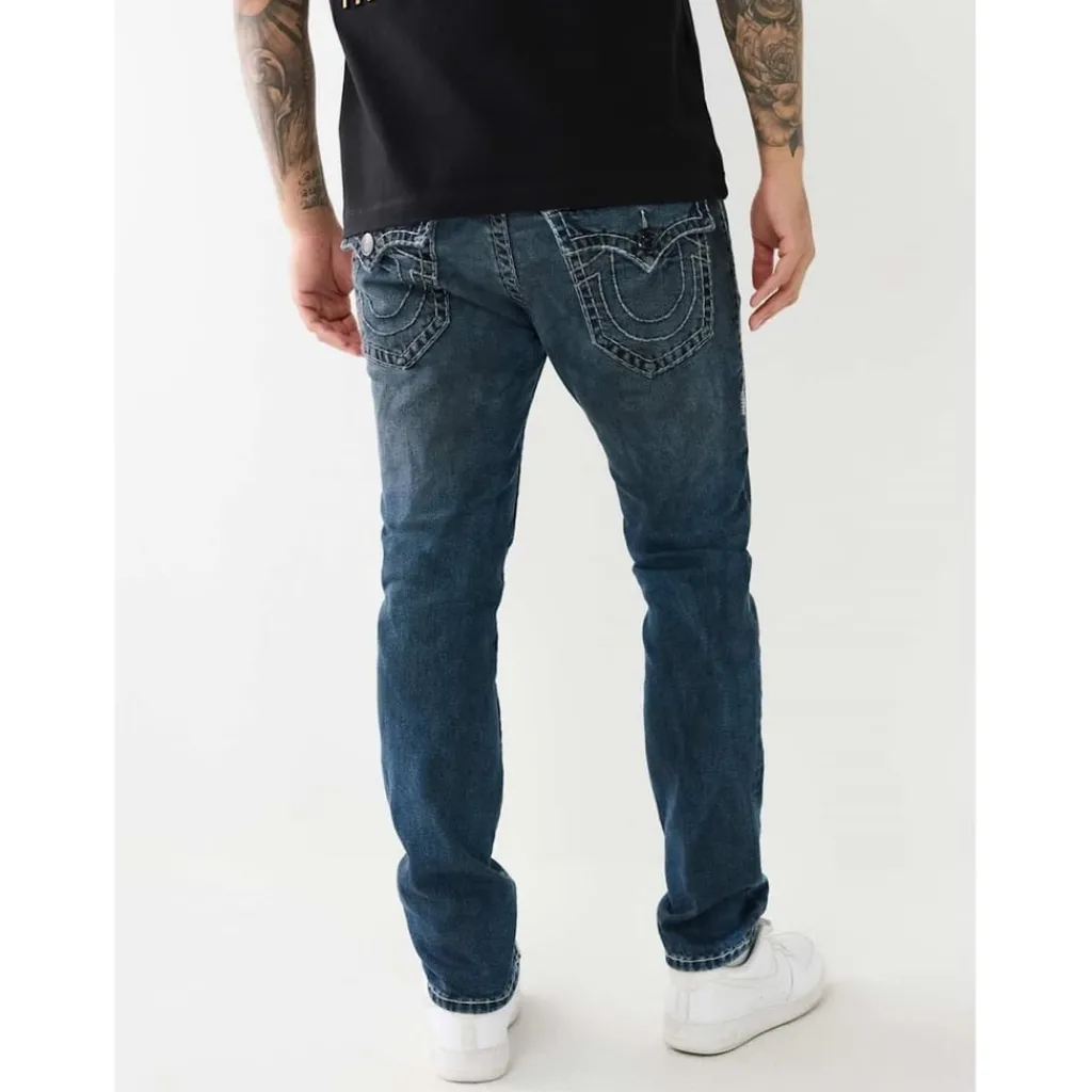 Jeans*True Religion Rocco Five Pocket Skinny Jeans in Blue