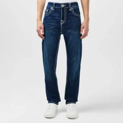 Jeans*True Religion Rocco Five Pocket Tapered Jeans in Blue