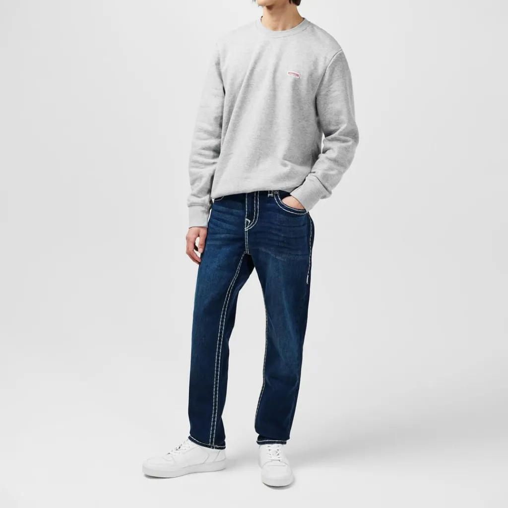 Jeans*True Religion Rocco Five Pocket Tapered Jeans in Blue