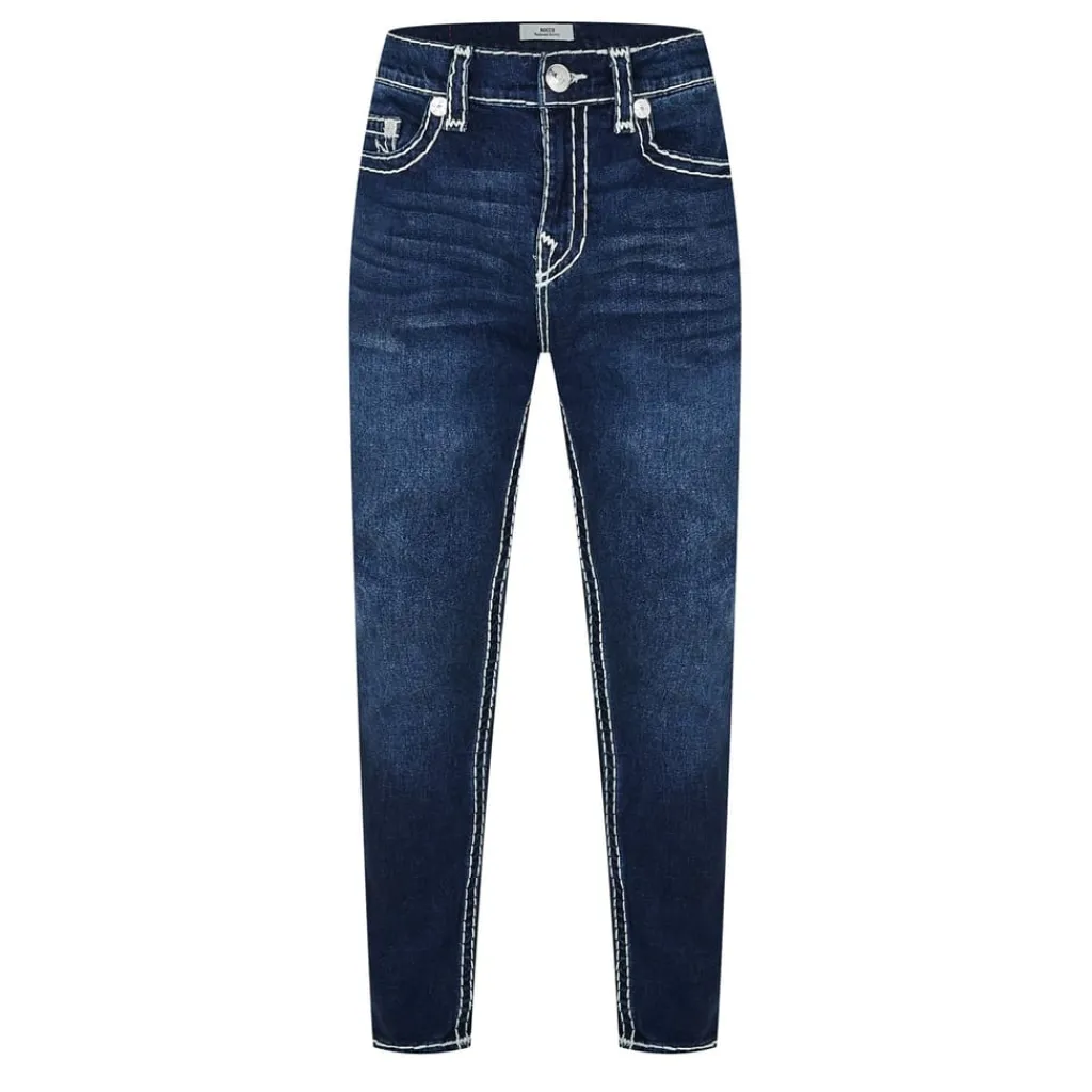 Jeans*True Religion Rocco Five Pocket Tapered Jeans in Blue