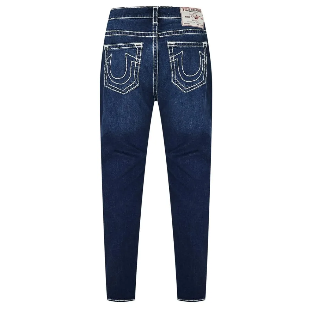 Jeans*True Religion Rocco Five Pocket Tapered Jeans in Blue