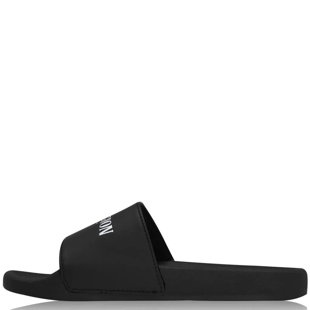 Beach Shoes*True Religion Sliders in Black