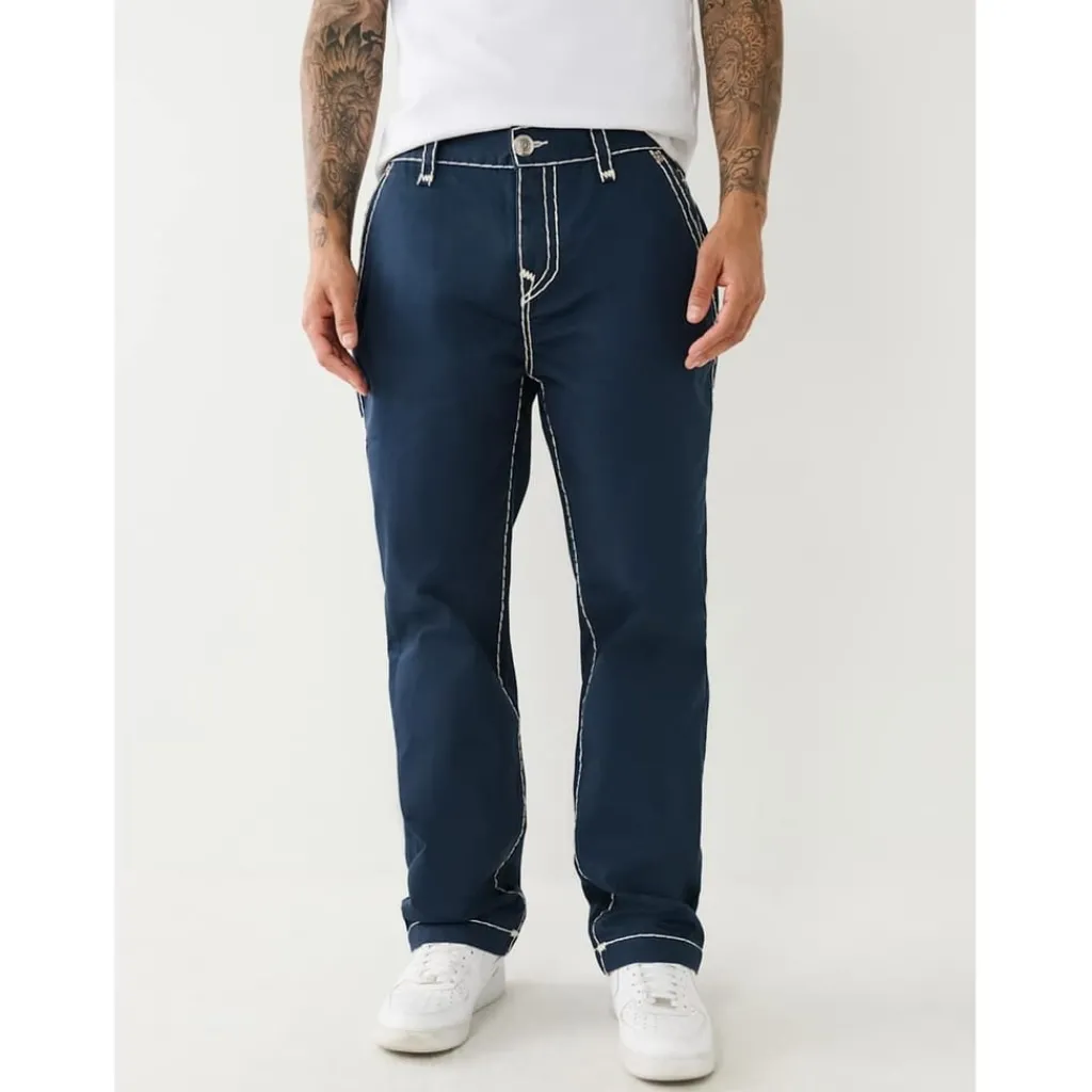 Jeans*True Religion Wide Leg Relaxed Fit Jeans in Blue
