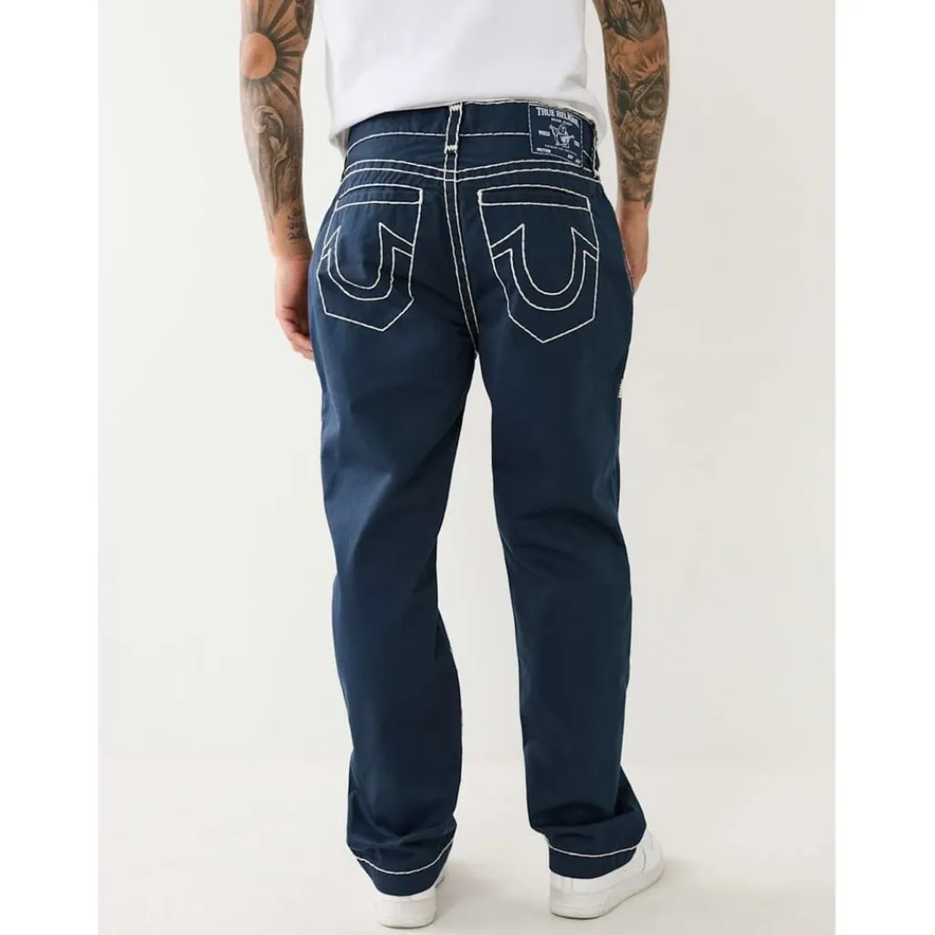 Jeans*True Religion Wide Leg Relaxed Fit Jeans in Blue