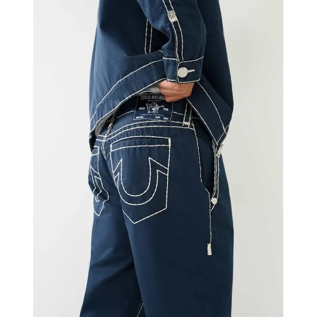 Jeans*True Religion Wide Leg Relaxed Fit Jeans in Blue