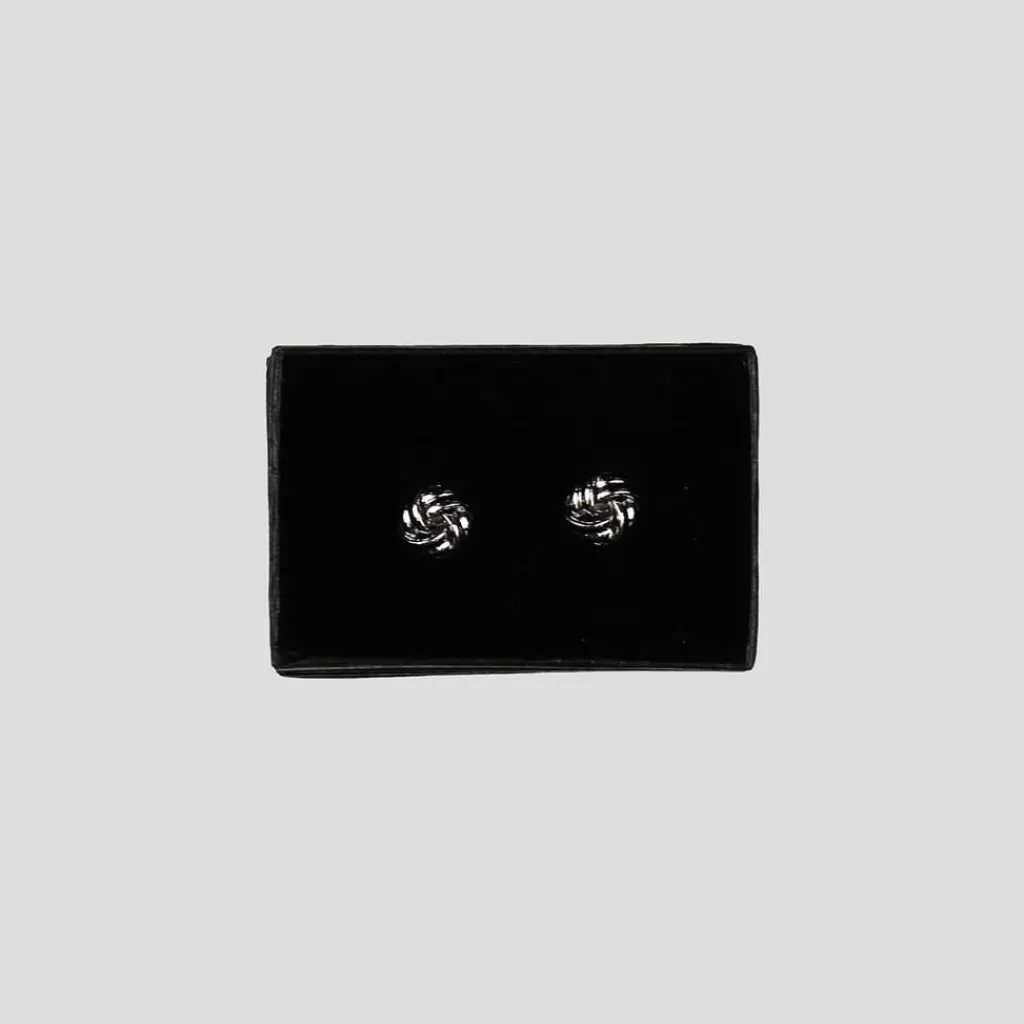 Assorted*Twisted Tailor Knot Cufflink in Silver