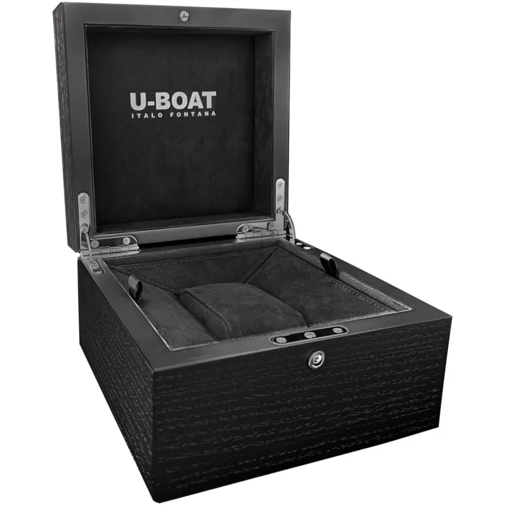 Jewellery-Watches*U-Boat U Boat Capsoil Doppiotempo 45 Dlc White in Black
