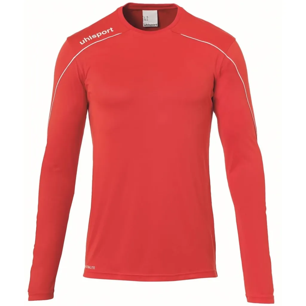 Fitness And Gymwear*Uhlsport Str22 Slim Fit Crew Neck T-Shirt in Red