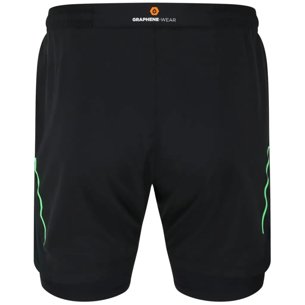 Fitness And Gym Shorts*Umbro Elite Running Shorts with Elasticated Waistband in Black