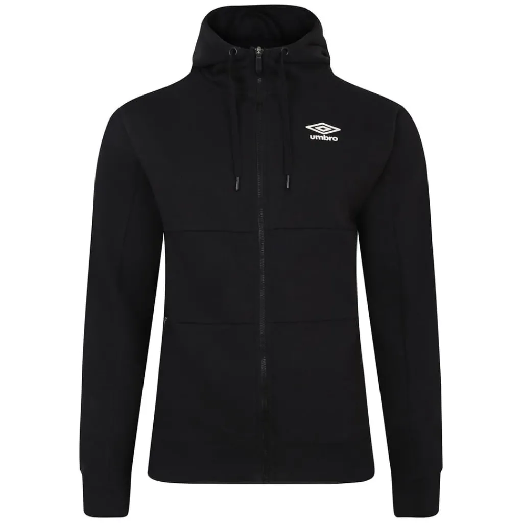 Hoodies*Umbro Mens Fleece Full Zip Hoodie in Black
