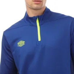 Fitness And Gym Tops|Fitness And Gymwear*Umbro Premier Mid Layer Training Top in Blue yellow