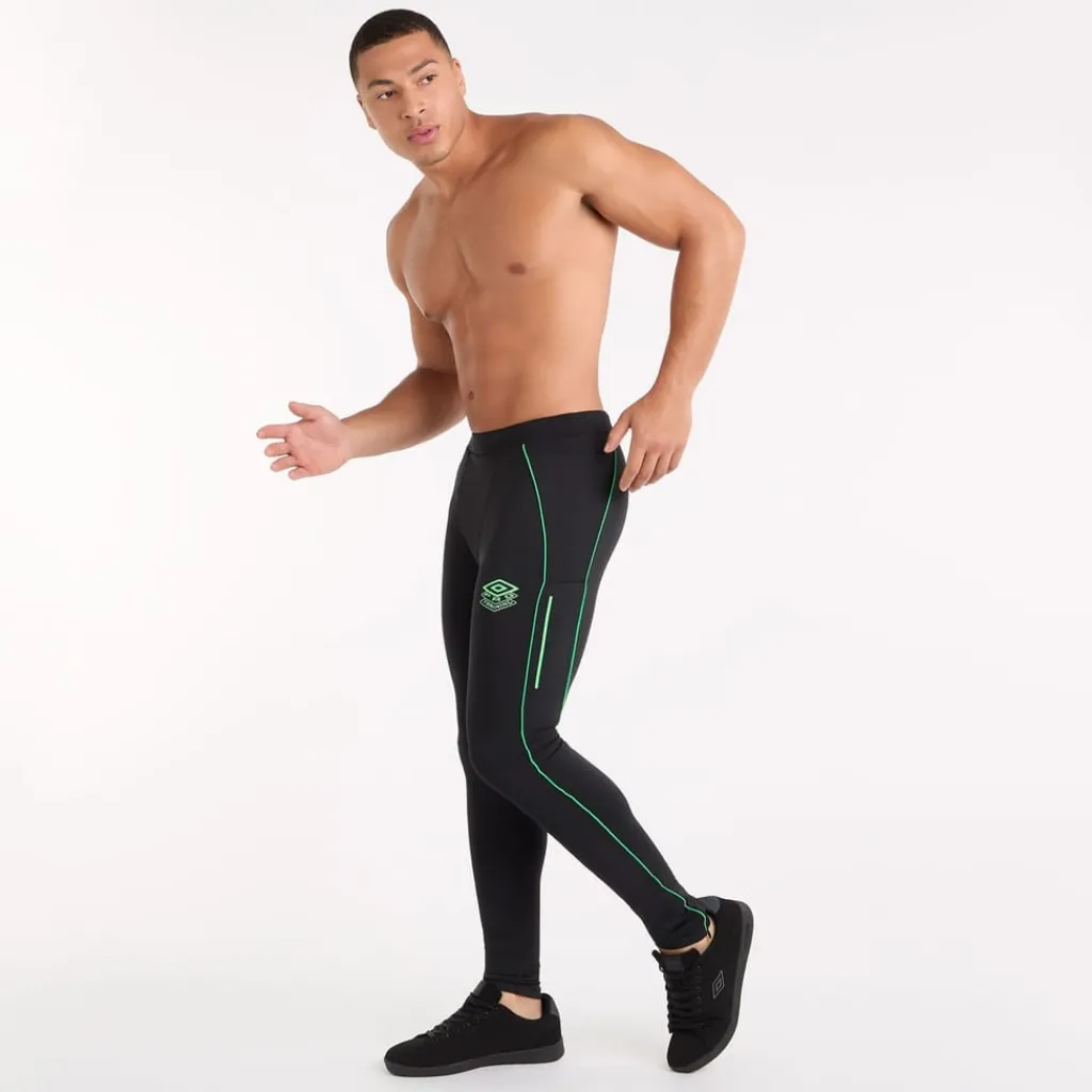 Fitness And Gym Pants*Umbro Pro Athletic Running Tights in Black
