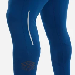 Fitness And Gym Pants*Umbro Pro Athletic Running Leggings in Blue