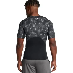 Fitness And Gym Tops*Under Armour Hg Armour Prtd in Black
