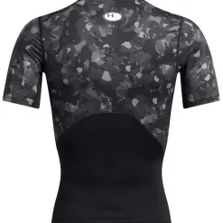 Fitness And Gym Tops*Under Armour Hg Armour Prtd in Black