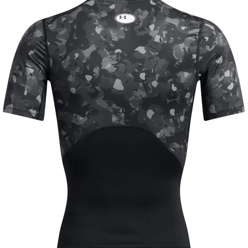 Fitness And Gym Tops*Under Armour Hg Armour Prtd in Black